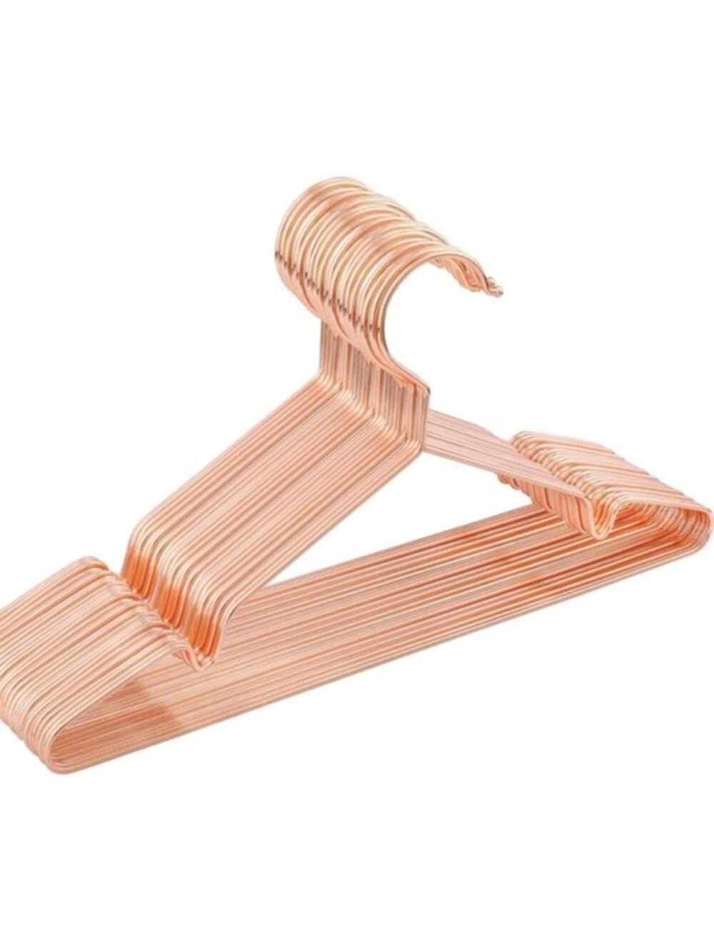 Set of 30 Rose Gold Metal Clothes Hangers